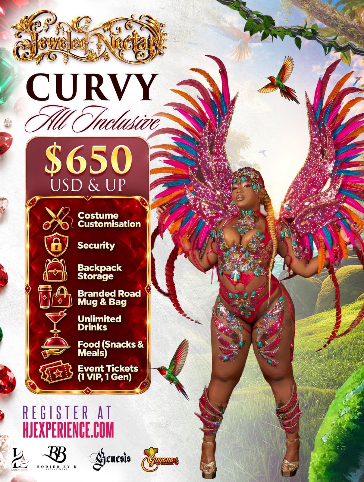 Jeweled Nectar Curvy promotional poster