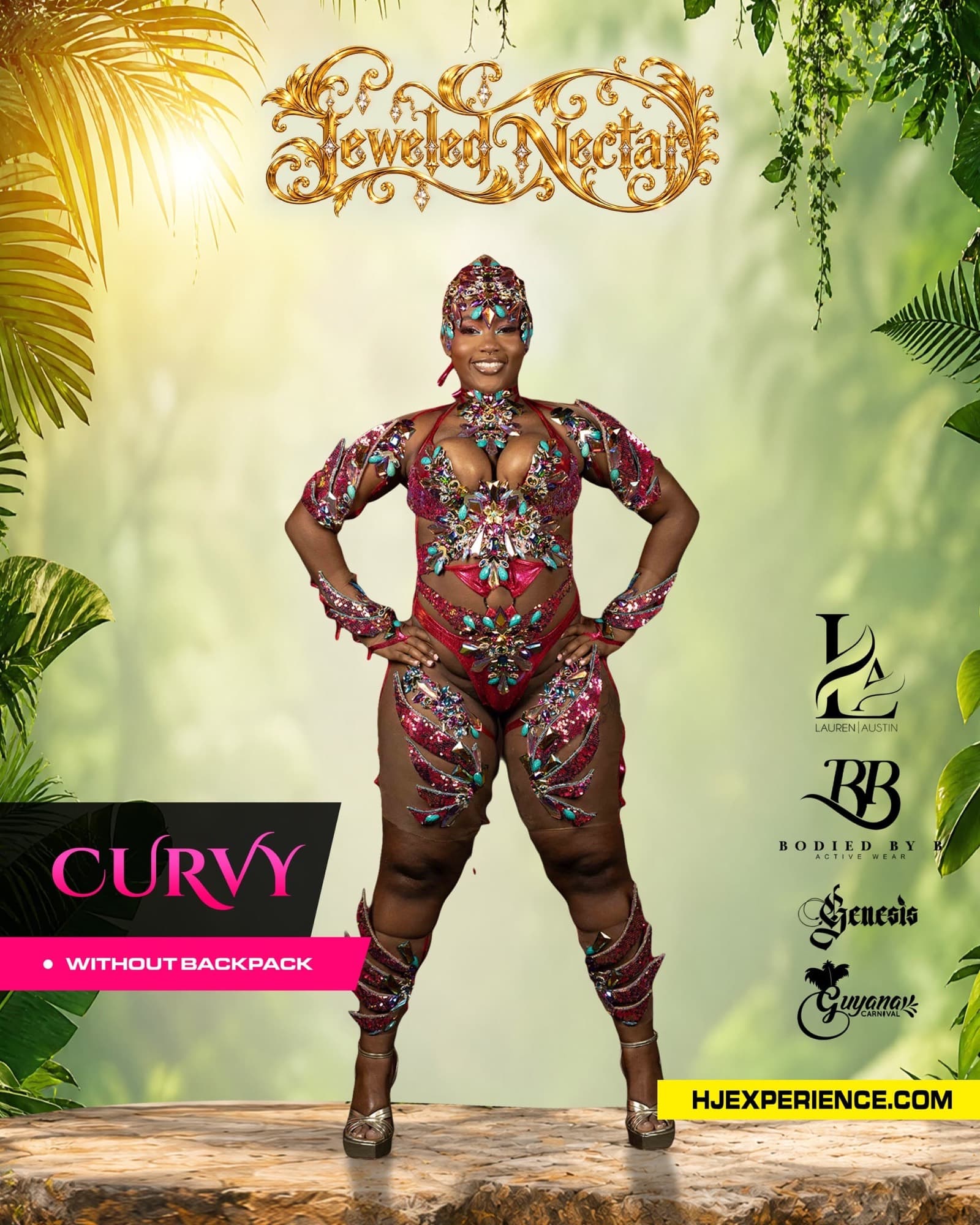 Jeweled Nectar Curvy with no backpack